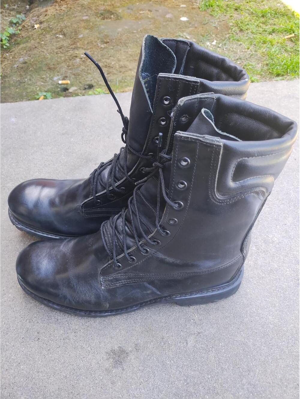 ALL AMERICAN BOOT MFG FIRE FIGHTER BOOTS BLACK LEATHER MEN SZ 11E style 100 - Picture 4 of 6